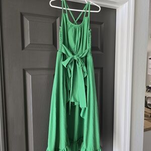 Bonnie Jean Green Textured Dress